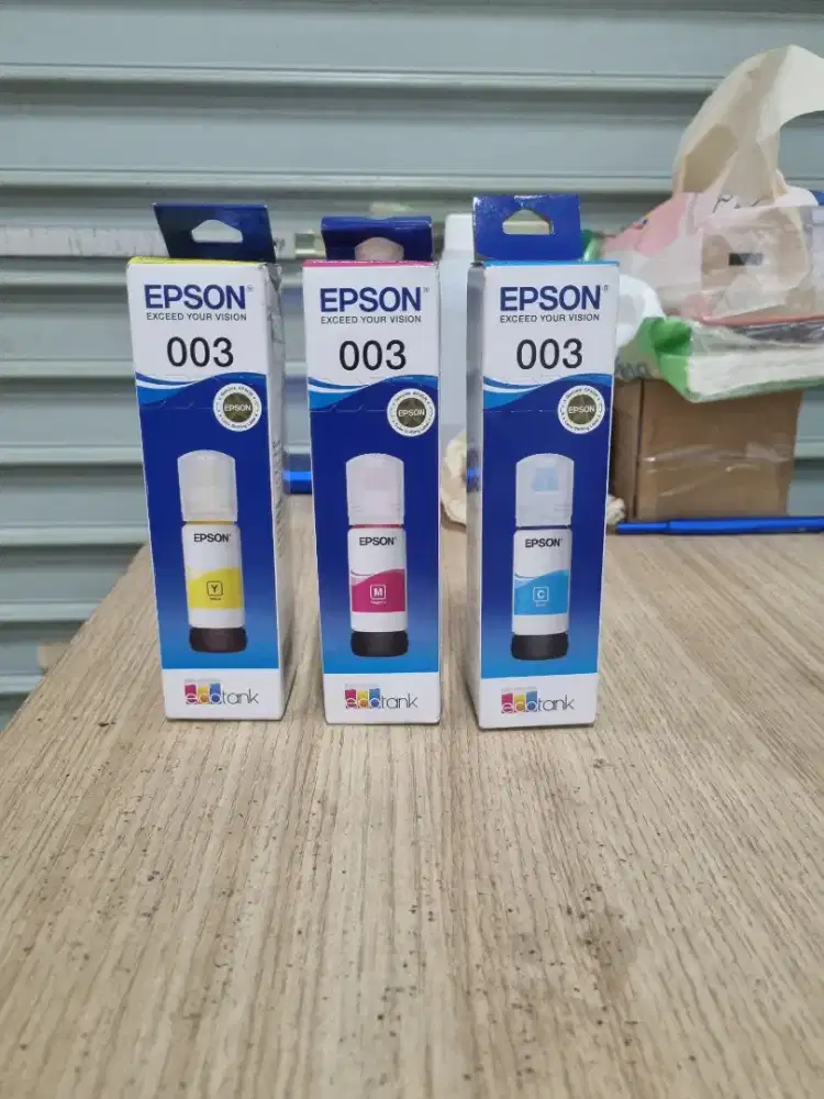 Tinta epson masih baru ada 3 pcs jual borongan