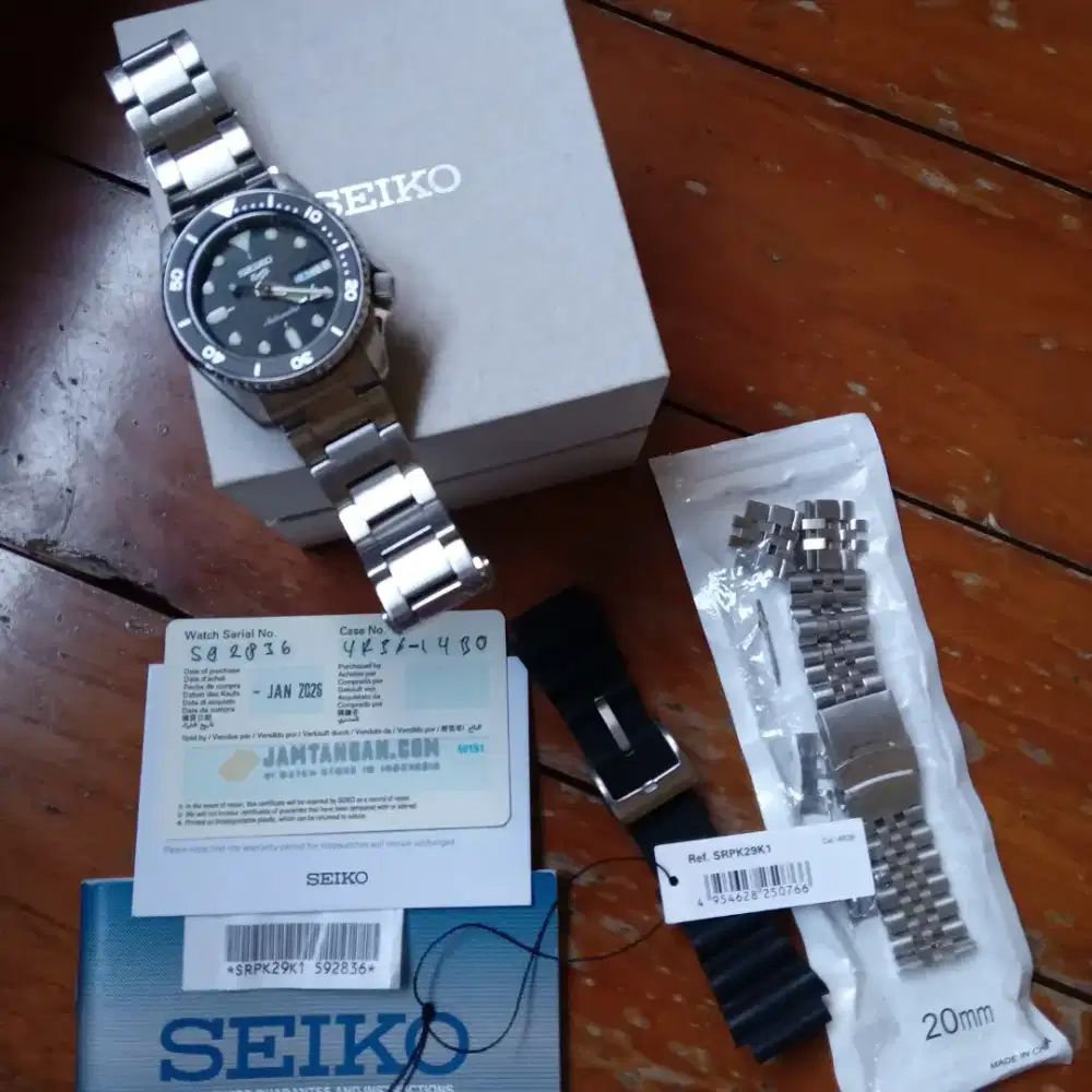 Preloved Seiko Mid Size 38 SRPK29k1 Fullset Mulus