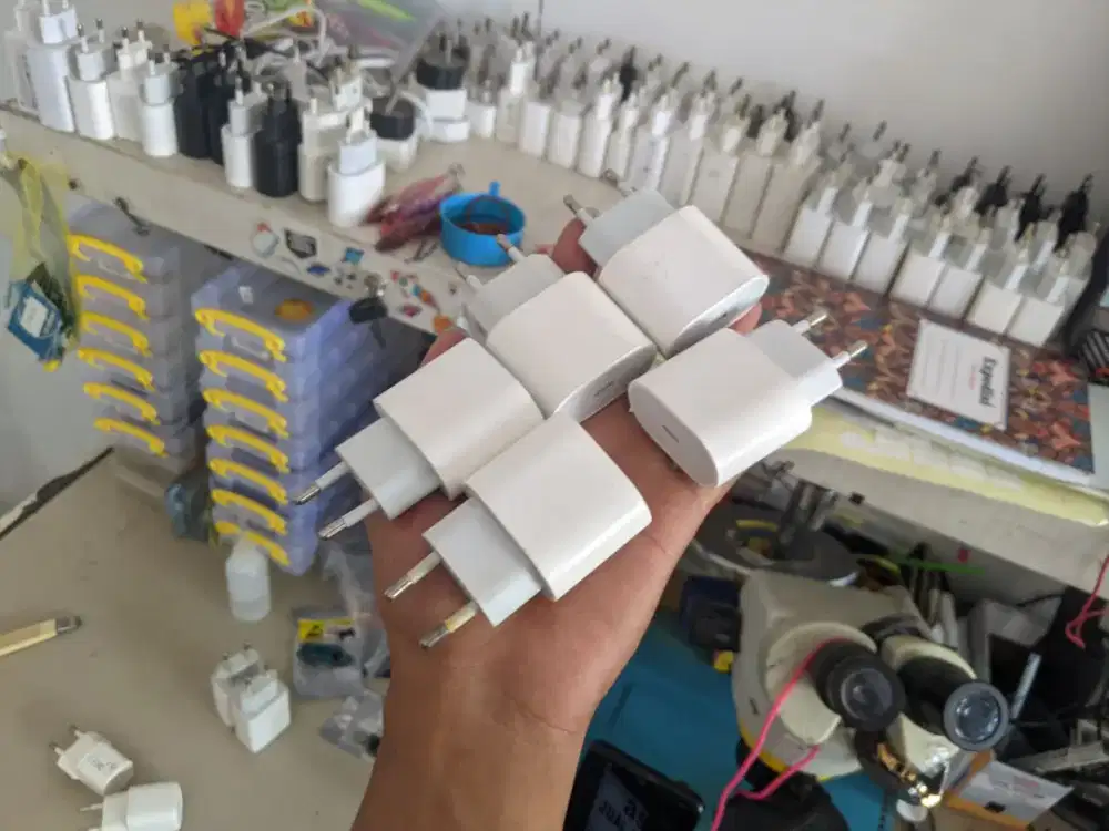 Charger iPhone apple Ori asli bekas copotan adaptor batok kepala cas