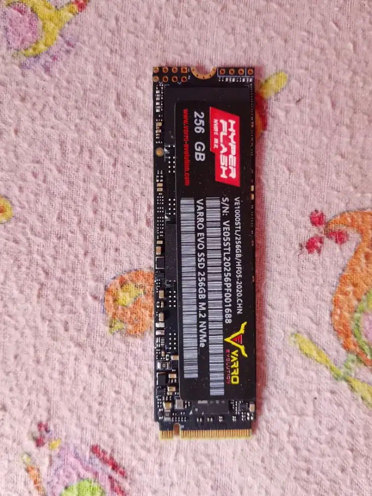 nvme m.2 varro hyper flash 256gb baru new