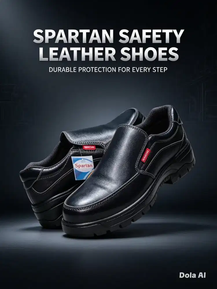 Sepatu safety kulit asli