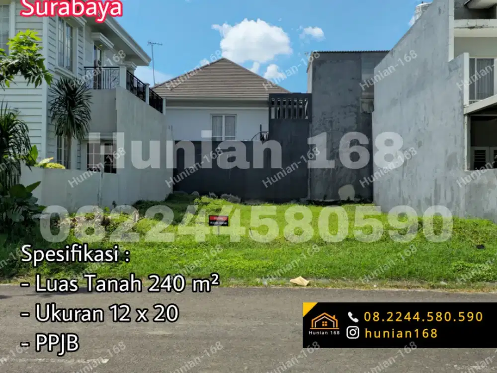Tanah Kavling Rumah Perumahan Royal Residence Resident Wiyung Surabaya Barat Cluster Richmond Babatan Pratama Indah Sampurna