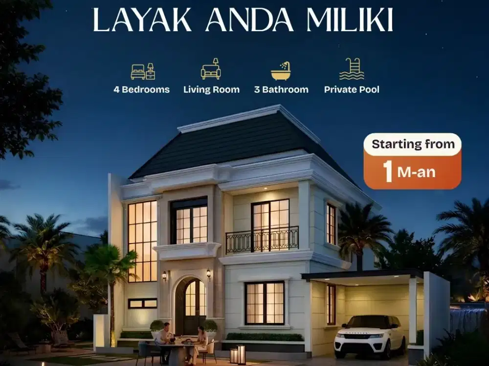 Rumah American Classic Jogja Lokasi Premium Jl Godean Fasilitas Lengkap