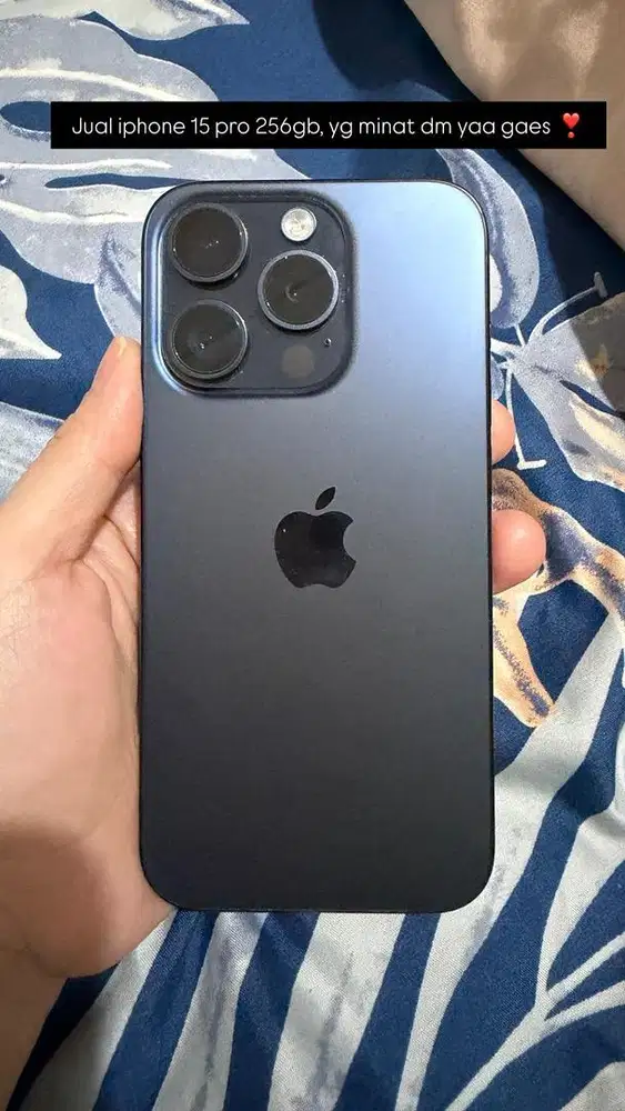 Jual second iphone 15 pro 256gb