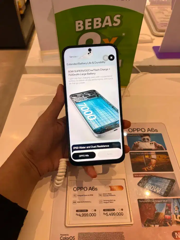 OPPO A6S 8/128GB GARANSI RESMI CICILAN FREE 2X ANGSURAN