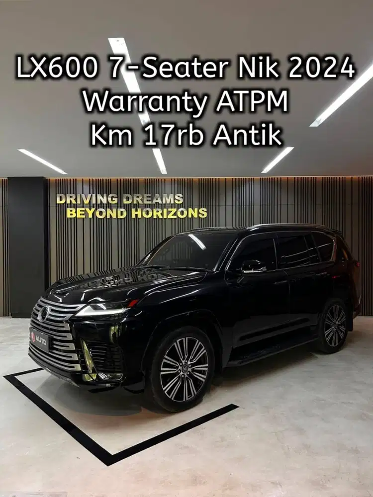 Lexus LX600 AT 7-Seater 2024 Hitam Km17rb B1774WJI