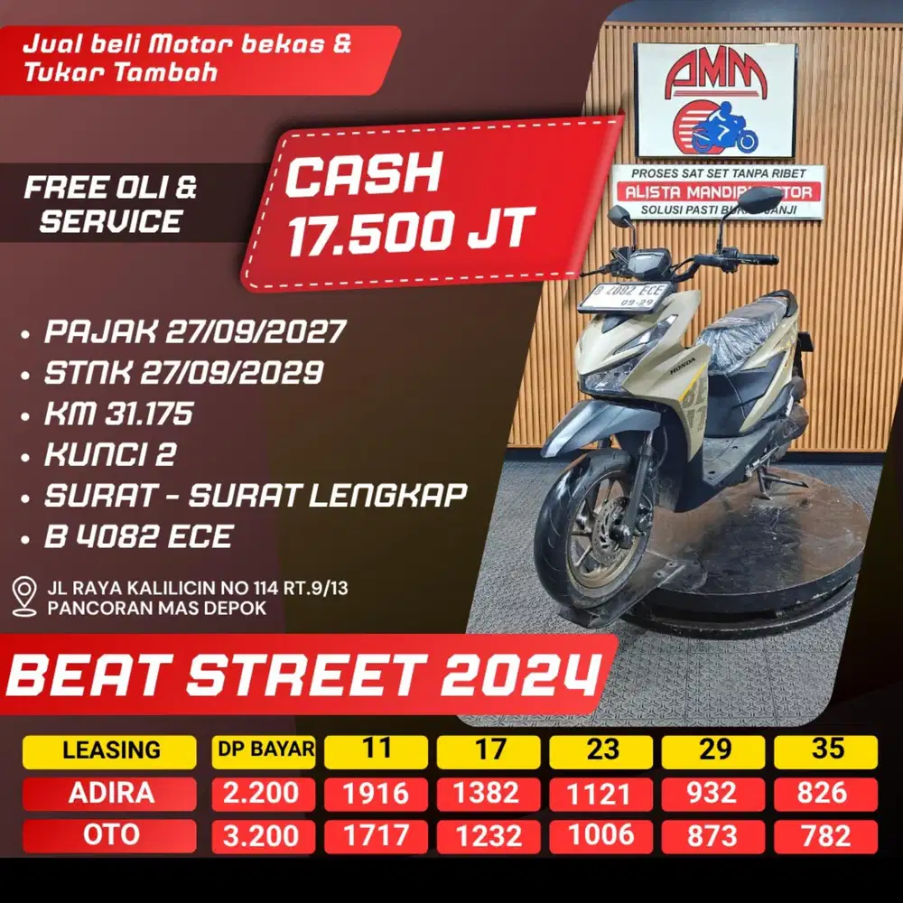 BEAT STREET 2024 PAJAK HIDUP KUNCI 2 CASH / KREDIT ALISTA