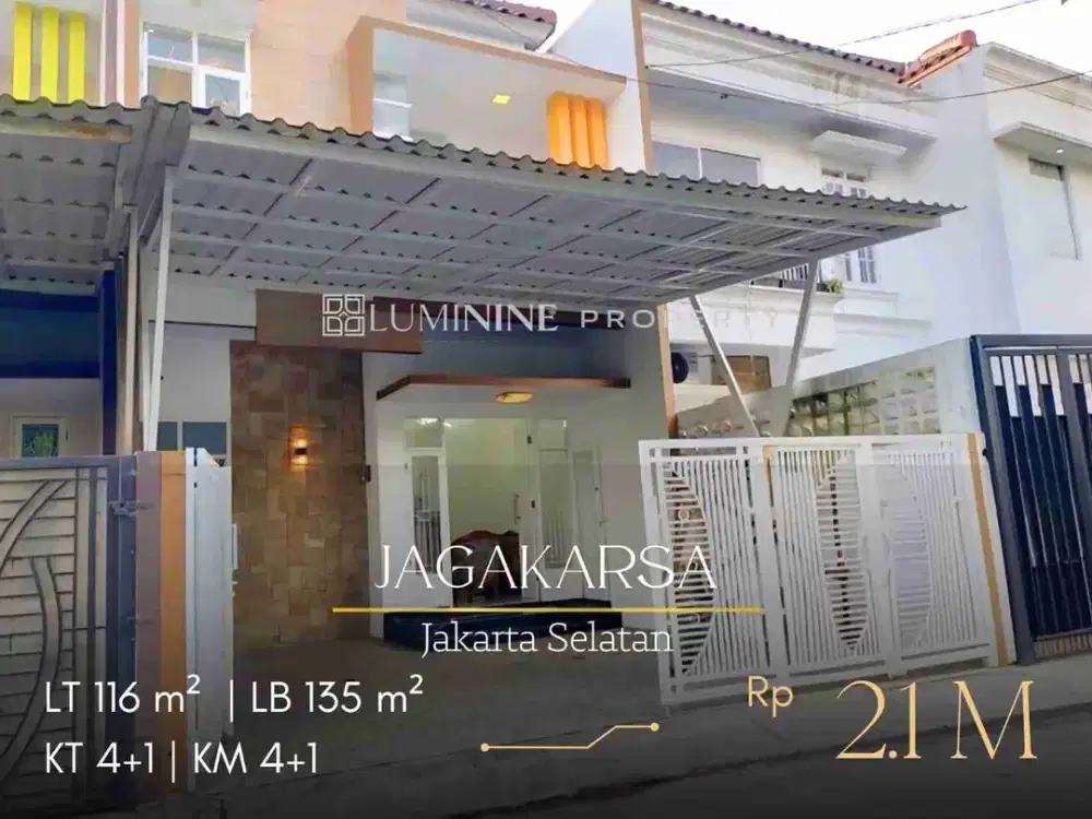 DIJUAL RUMAH SEPERTI BARU, SIAP HUNI DI JAGAKARSA, JAKSEL