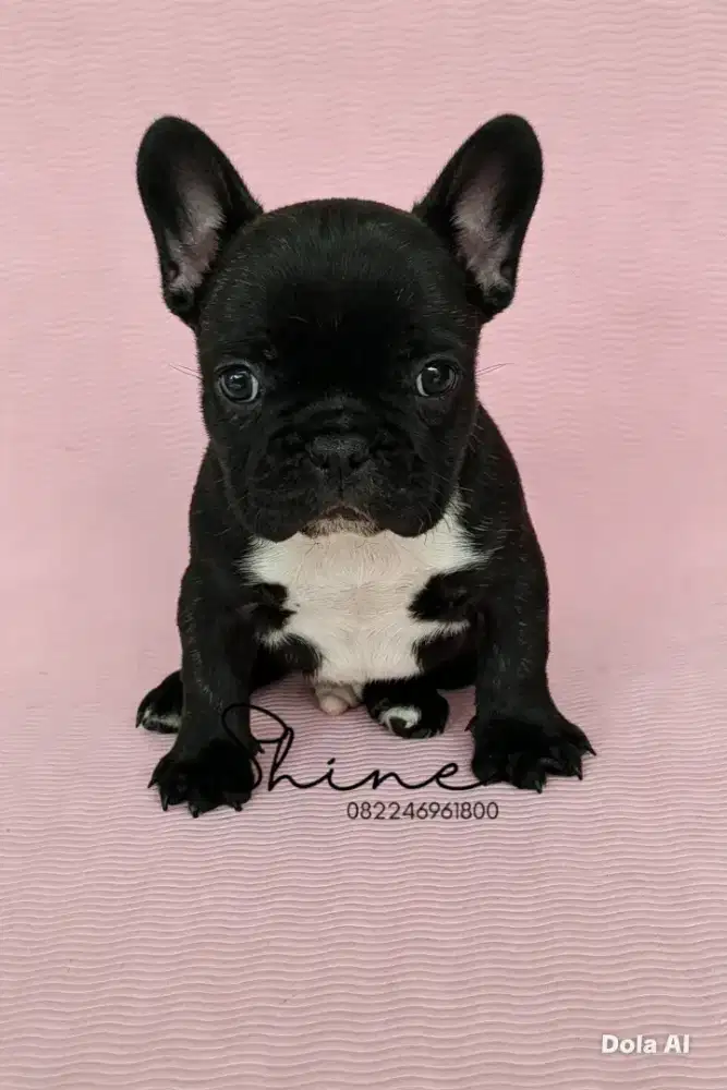 anjing french bulldog jantan usia 1.5 bln ras murni lucu  menggemaskan
