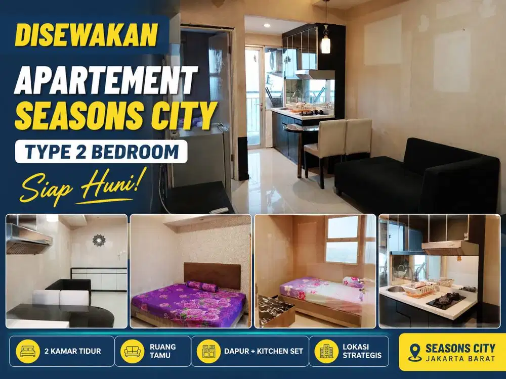 Sewa Apartemen Seasons City Tipe Unit 2BR Full Furnished Tower C