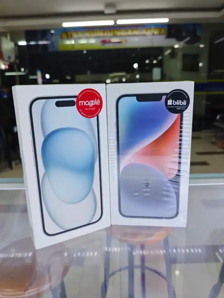 iPhone 14 blue biru BNIB garansi resmi tAm iBox gdn Blibli