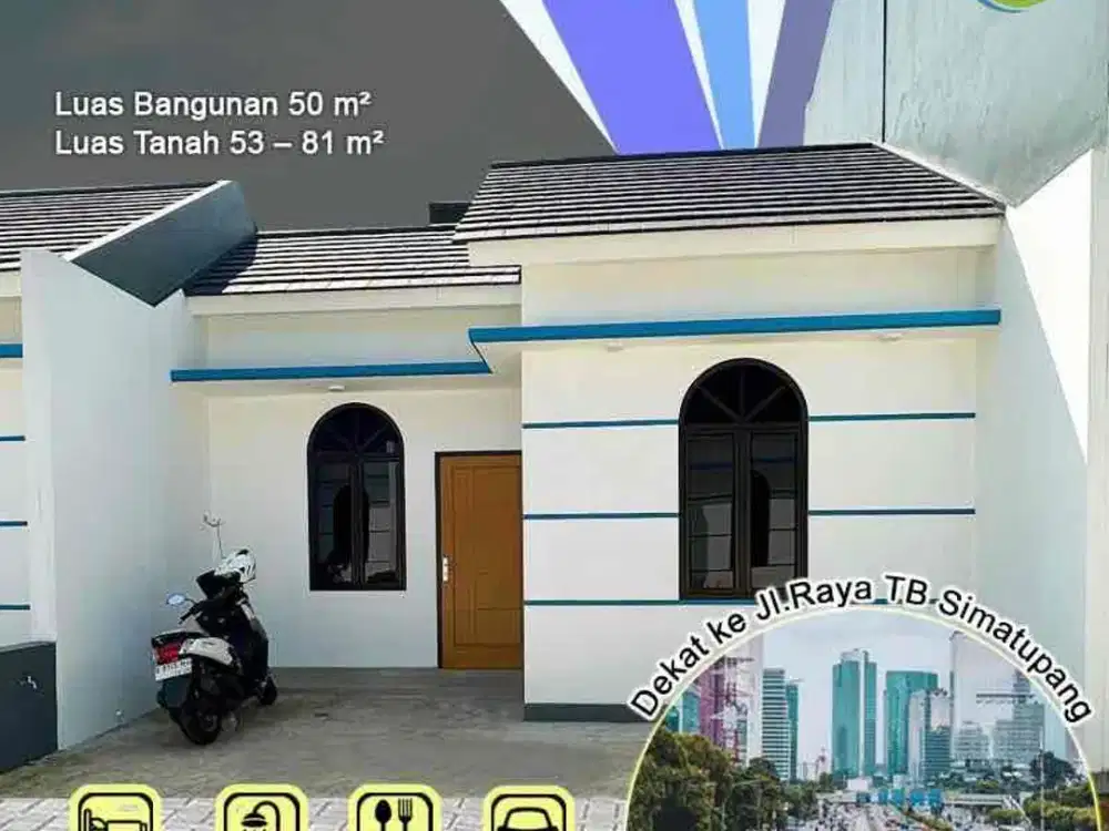 Rumah 1 lantai murah dengan akses bagus di Ciracas, Jakarta