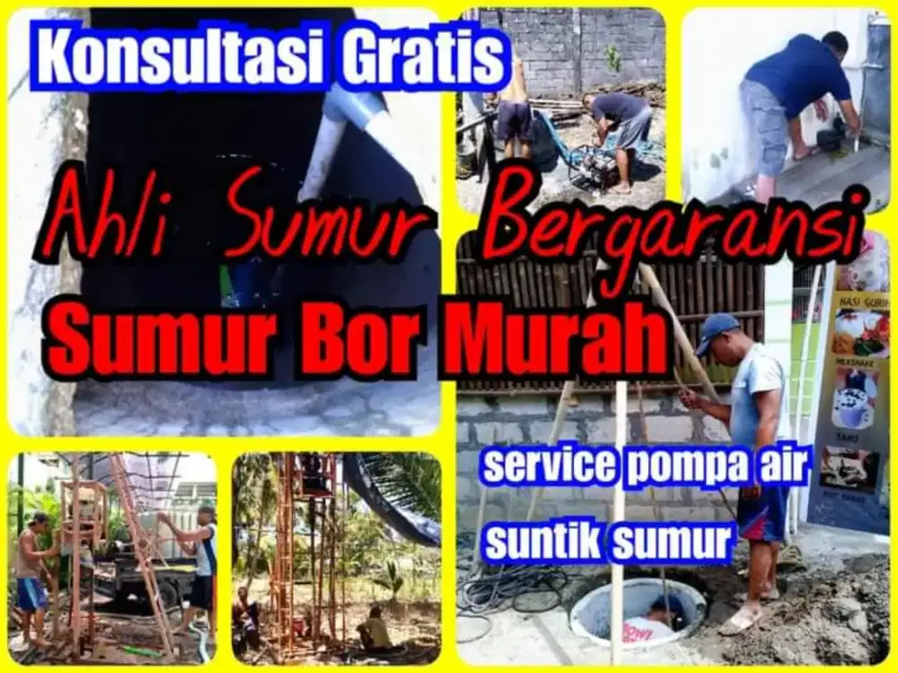 SERVIS SERVICE POMPA AIR,SUMUR BOR SUNTIK GALI,KURAS SUMUR,SEDOT WC