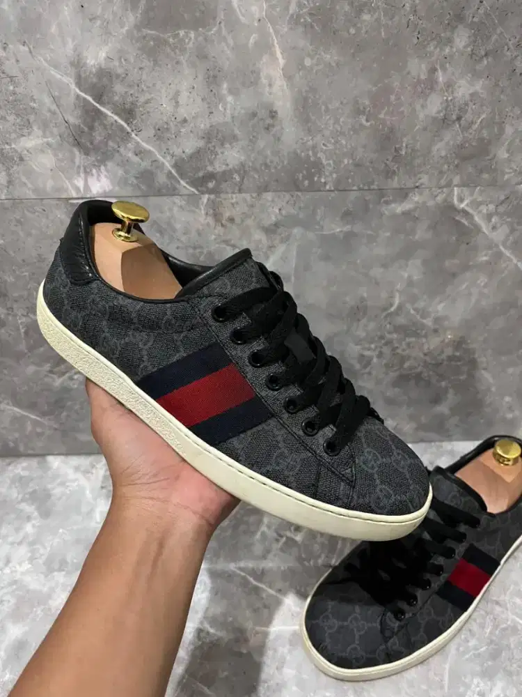 Sepatu Gucci Original Sneakers Casual no bally prada lv louis vuitton