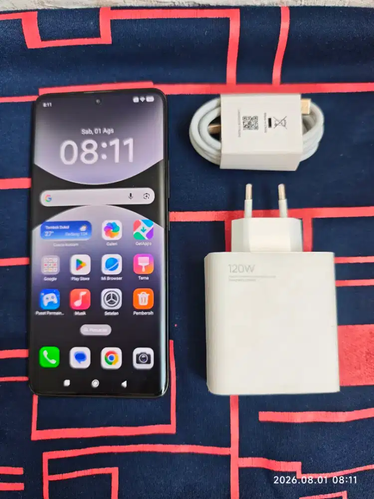 Redmi Note 14 Pro Plus 5G 12/512 (Hp + Cas Ori 120w) segel mulus