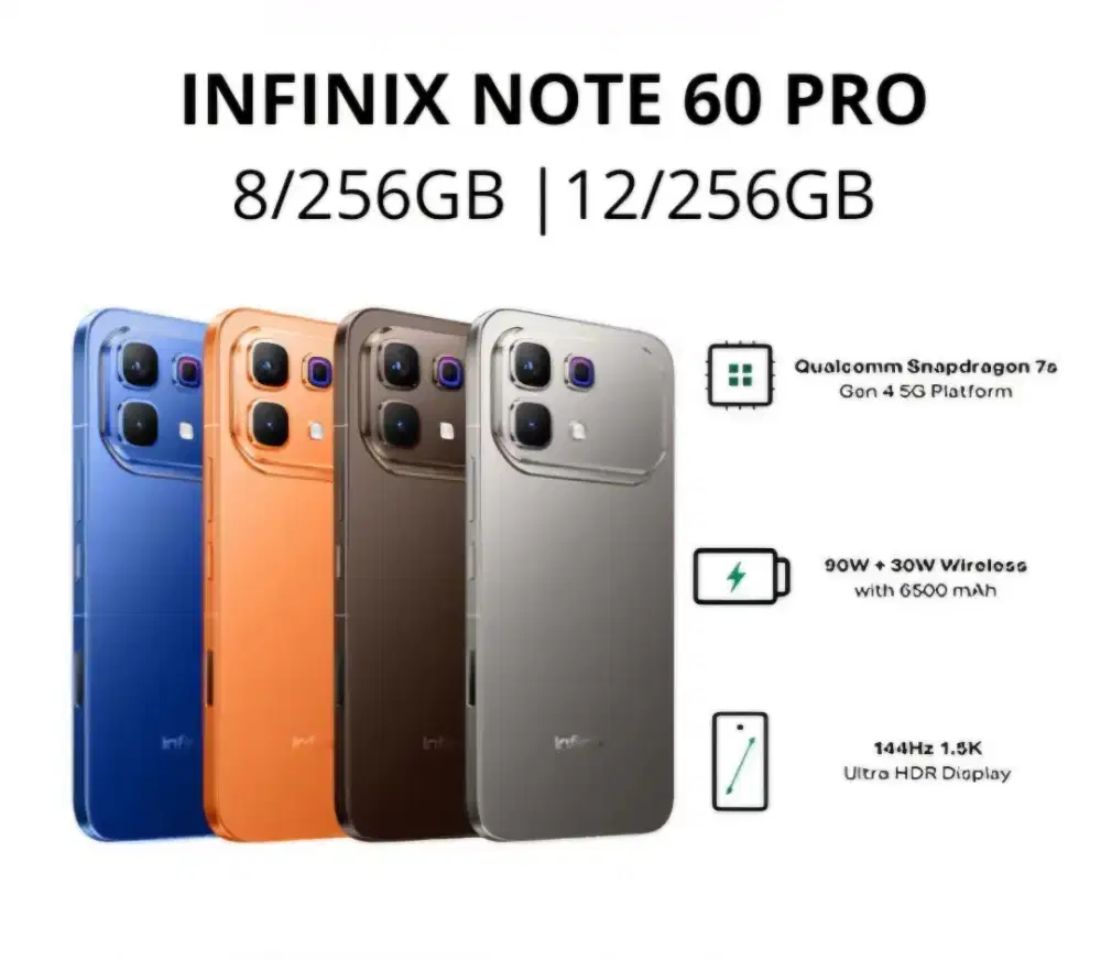 Infinix Note 60 Pro 256Gb Kredit Free 1x cicilan