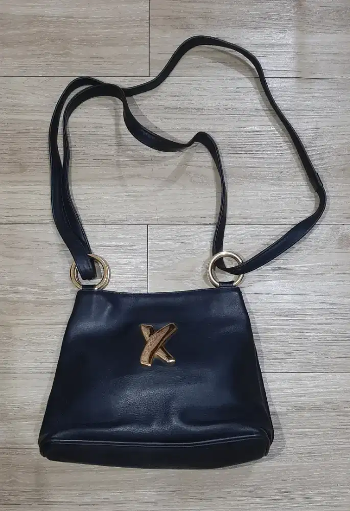 PALOMA PICASSO Black Leather Shoulder Bag