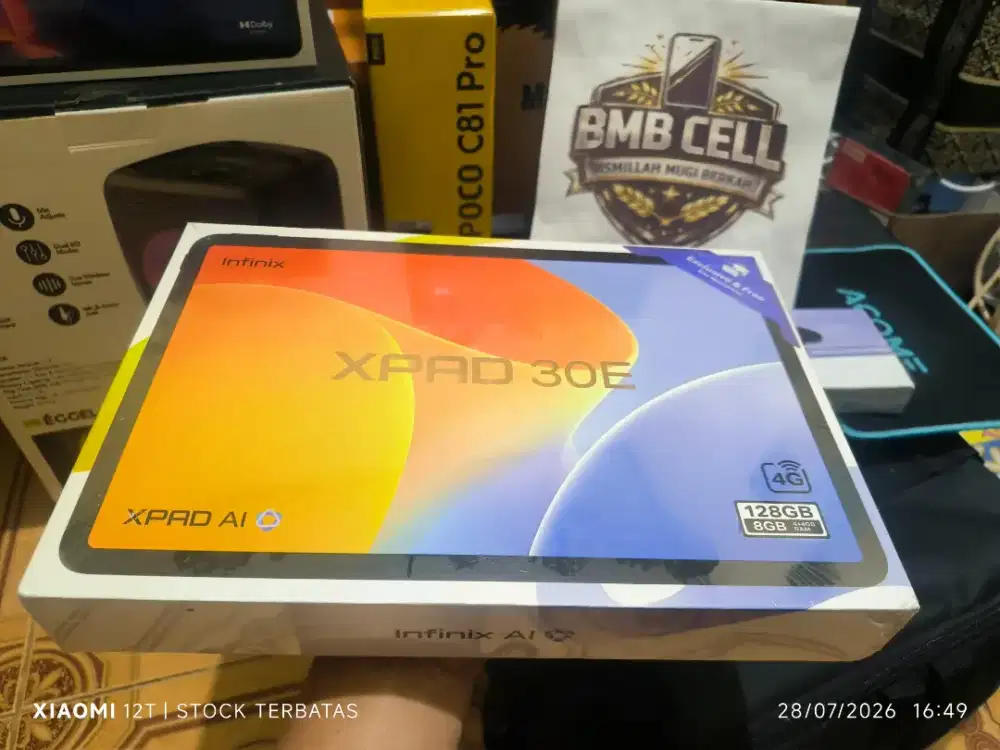 INFINIX XPAD 30E. WIFI+4G. RAM 4GB+128GB. BNIB/BARU/SEGEL. GARANSI RSM