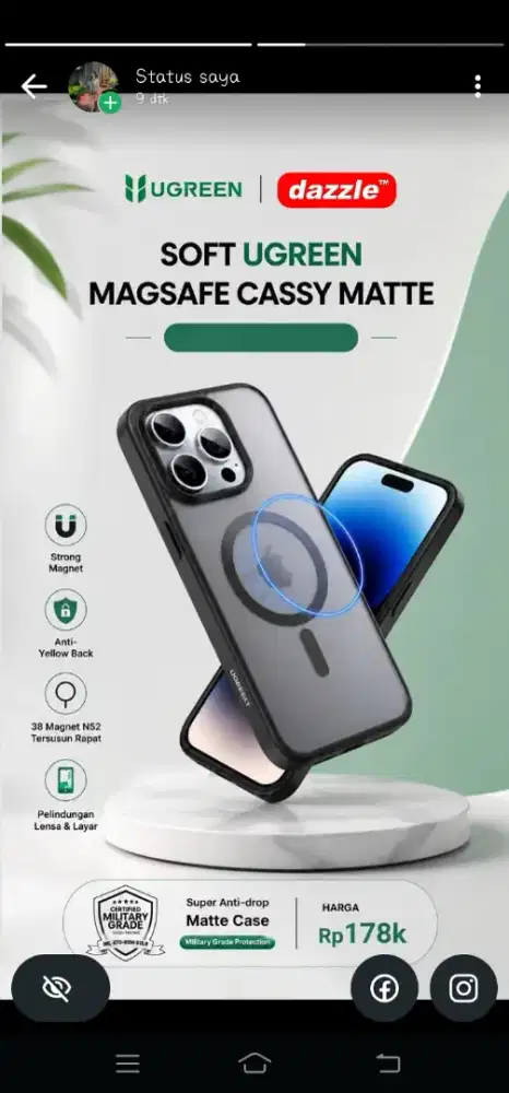 Soft Ugreen Magsafe Cassy Matte