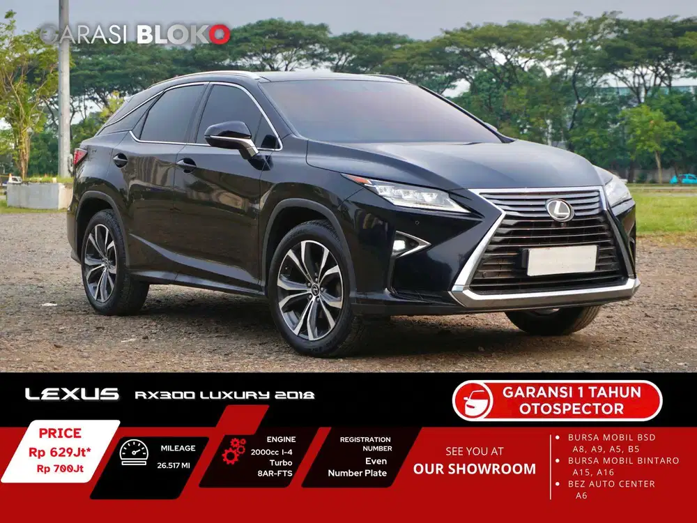 Lexus RX300 Luxury 2.0 2018