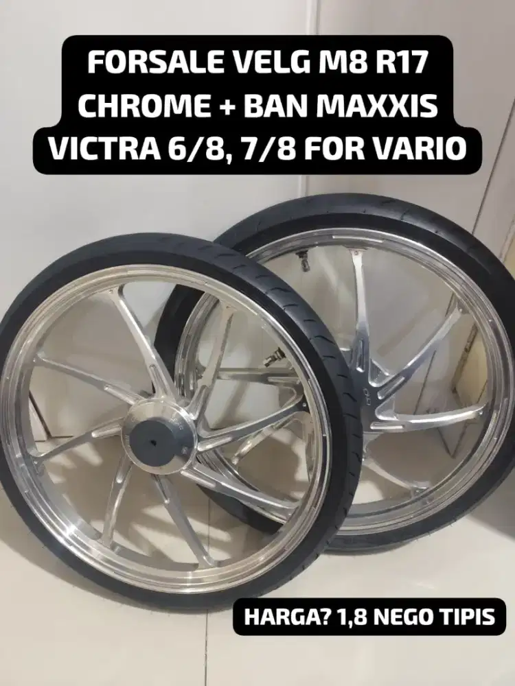 FORSALE VELG R17 DELKEVIC M8 CHROME FOR VARIO
