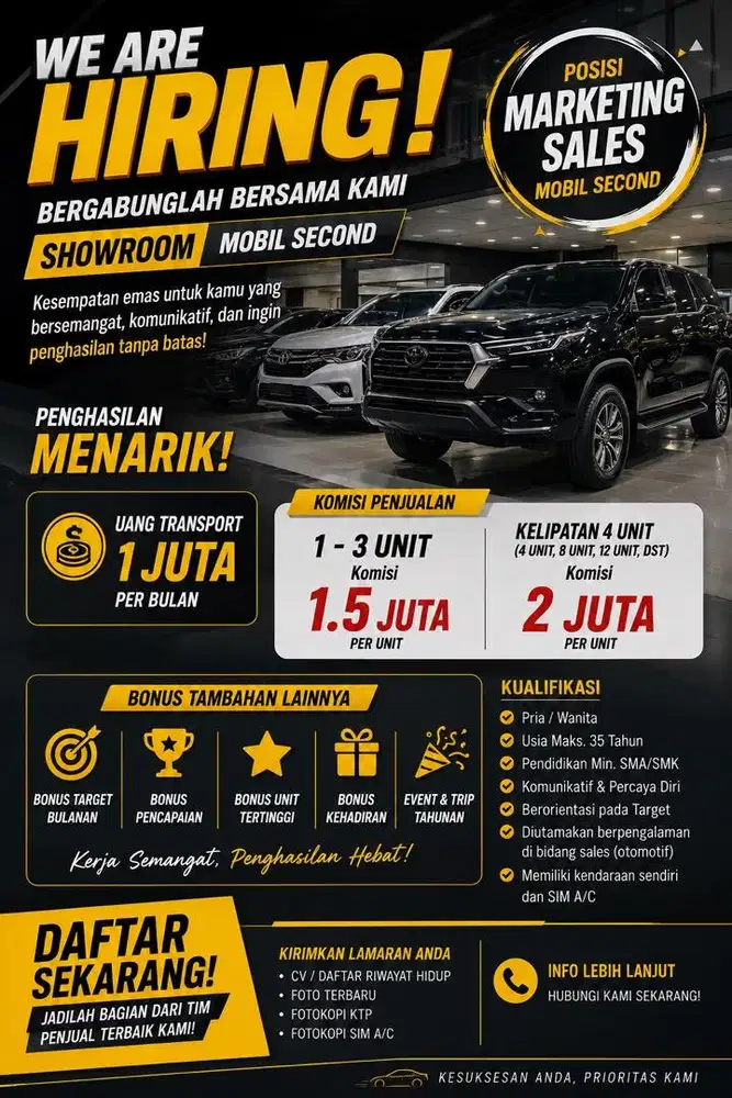 MARKETING MOBIL SECOND