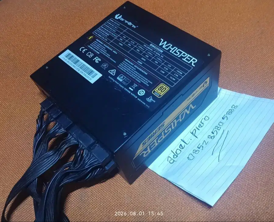 PSU RUSAK - BitFenix 550W 80+ Gold (Kabel Modular Lengkap & Bagus)