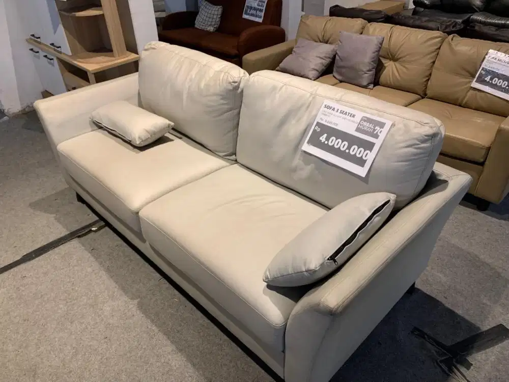 SOFA LEATHER 3 SEATER PROMO