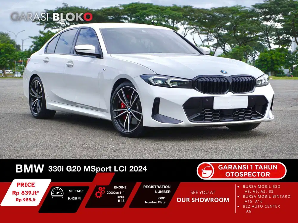 Odo 9rb Warranty ON - BMW 330i G20 LCI MSport Pro B48 2024