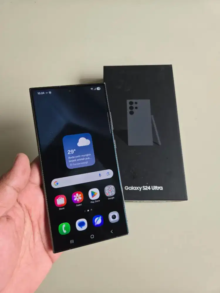 Samsung S24 Ultra 5G 12/256 Hitam SEIN Resmi Indo Fullset Mulus Murah