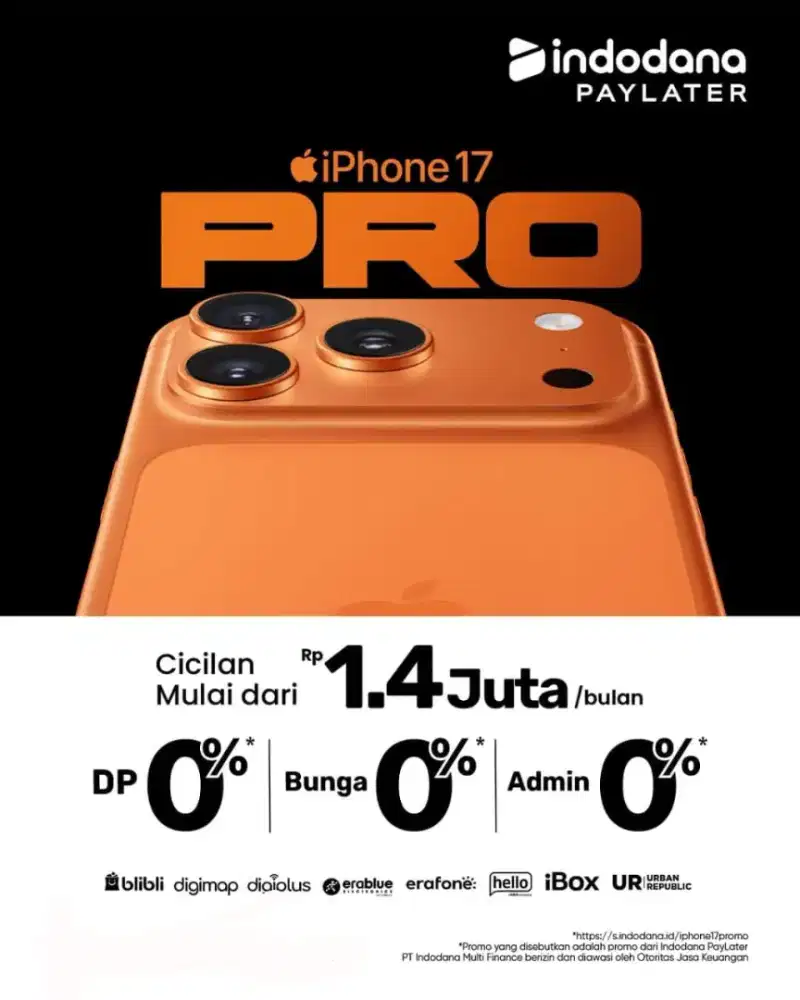 cicilan iphone 17 series, DP 0%