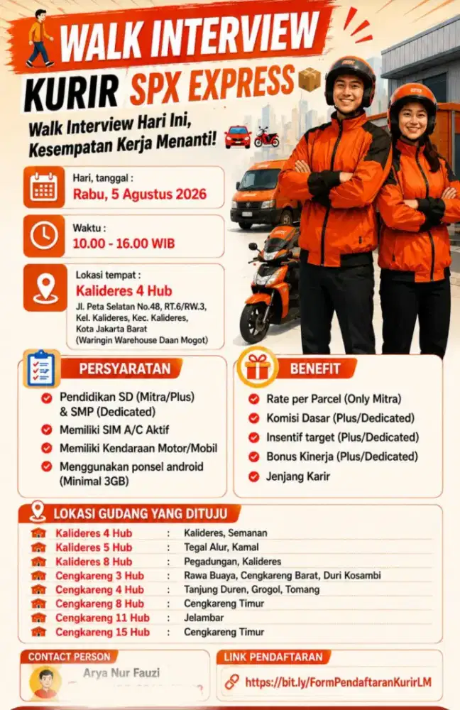 Loker kurir motor SPX
