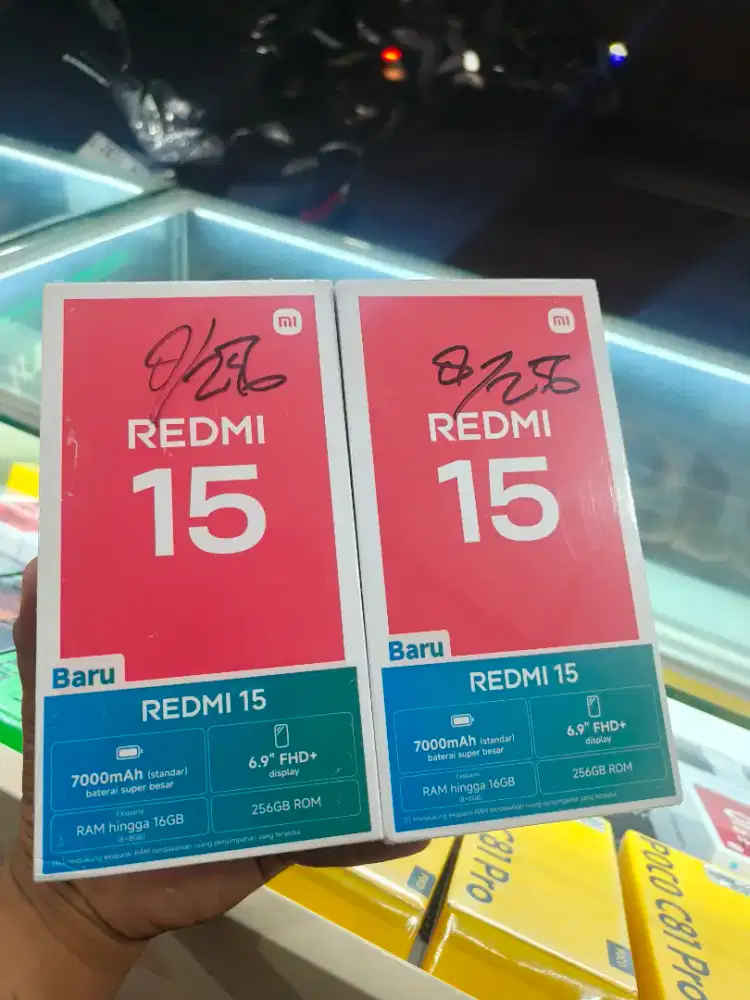 New redmi 15 ram8/256 garansi resmi 1 tahun