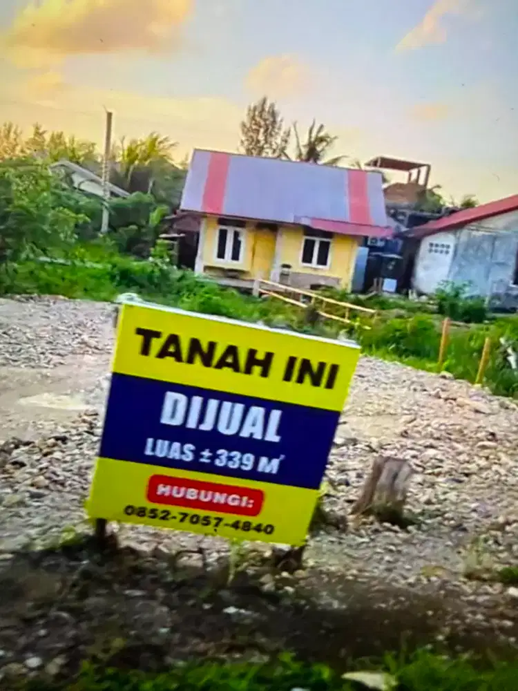 Dijual tanah murah kapling toko 3pintu