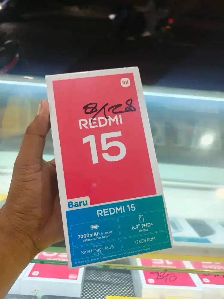 New new redmi 15 ram8/128 garansi resmi 1 tahun