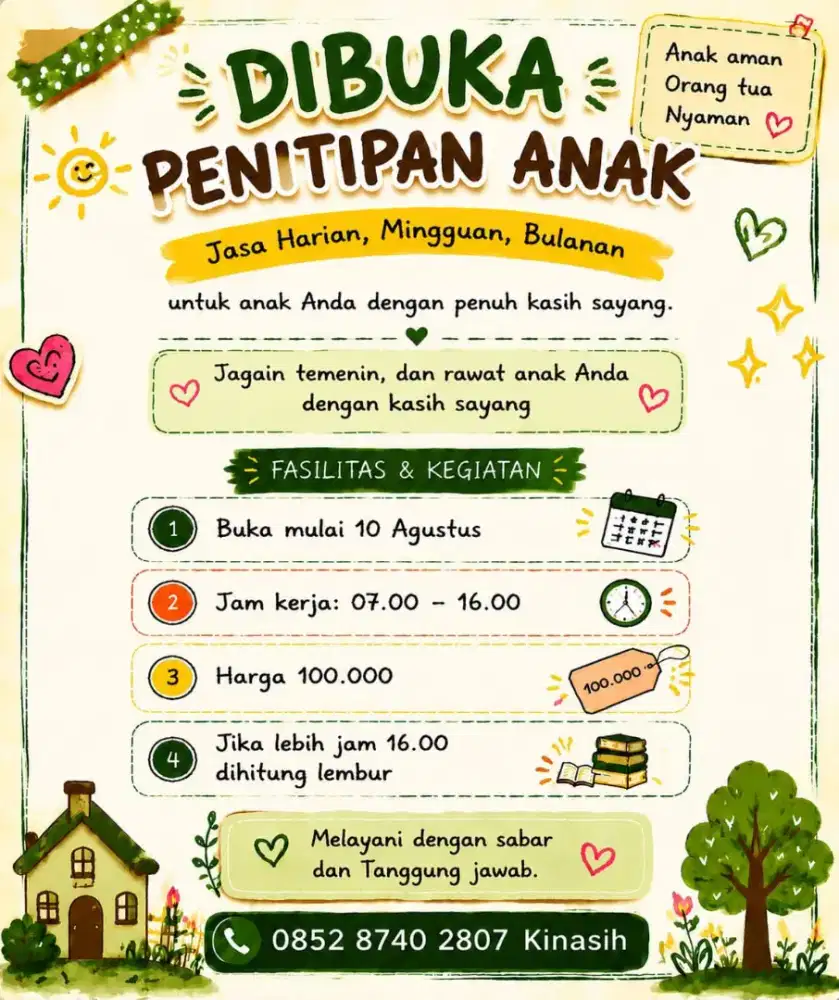 Menerima Penitipan Anak
