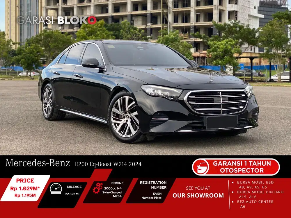 Warranty ON - Mercedes Benz E200 W214 M254 EQ-Boost 2024