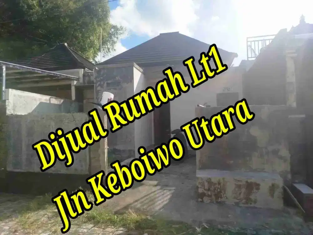 Dijual Rumah Lnt 1 di Jln Keboiwo Utara Denpasar Bali