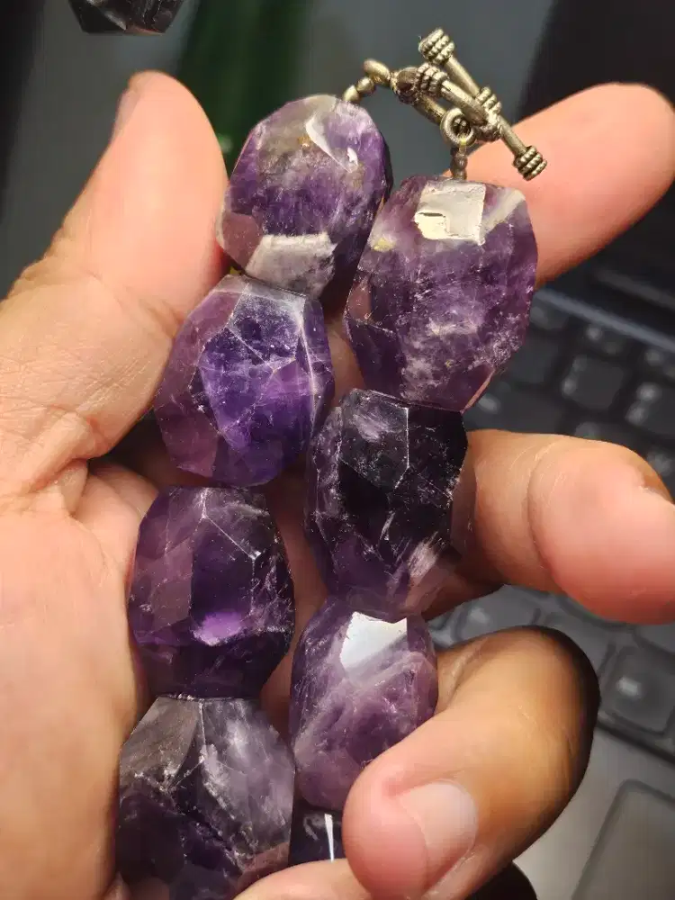 Kalung batu kecubung kalimantan