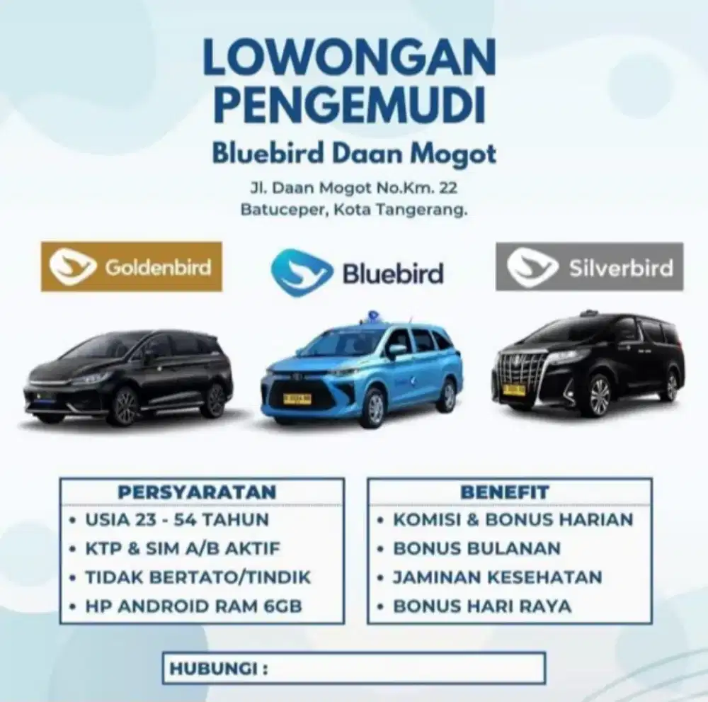 Dibutuhkan 100 driver