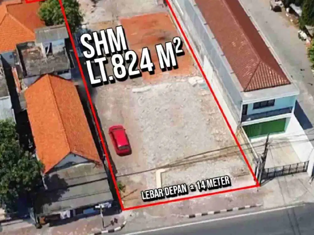 DIJUAL TANAH KAVLING KOMERSIAL JALAN RAYA VETERAN GRESIK STRATEGIS