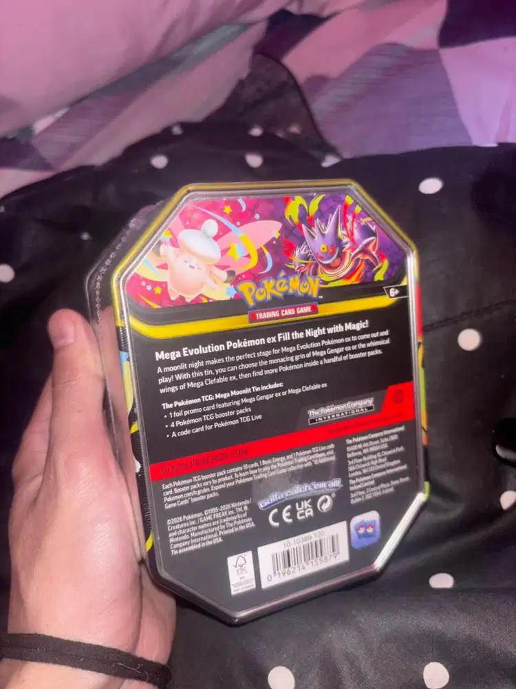 Pokémon TCG Mega Moonlit Tin — Mega Clefable ex (Sealed)