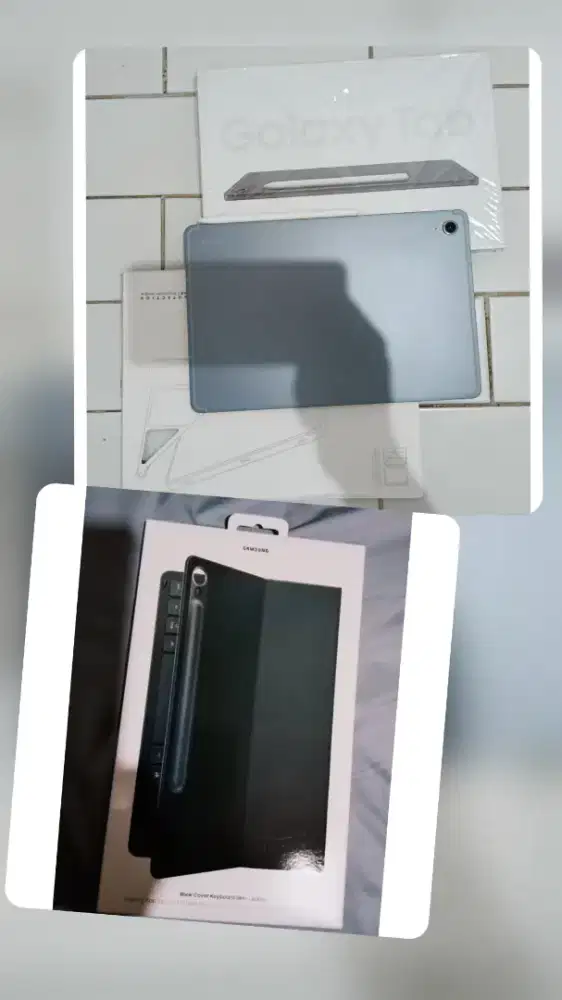 Samsung Tab S10 Fe 5G 8/128 Baru 2 Bulan with Keyboard ORI. Like New