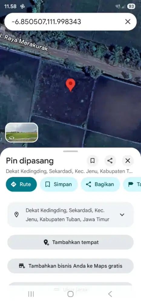Dijual tanah shm