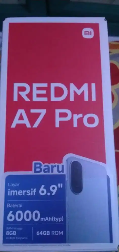 Redmi a 7pro ram 4/64 gb baru sebulan