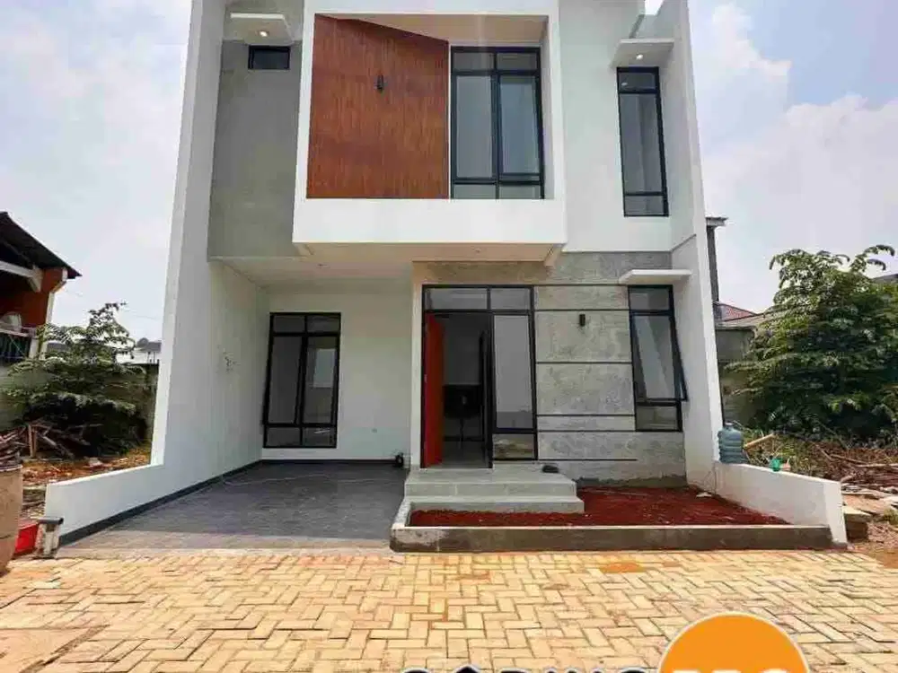 Rumah Dijual Siap Huni Brand New Dalam cluster ala Townhouse One gate system Bebas Banjir di Setu Cipayung Jaktim