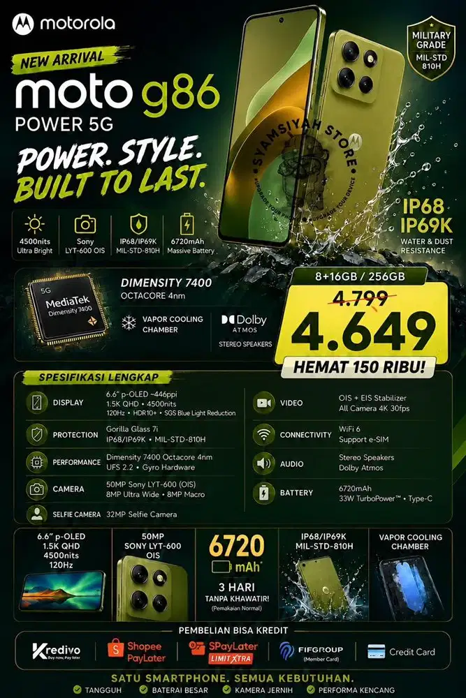 Ready dan Promo Motorola G86 Power