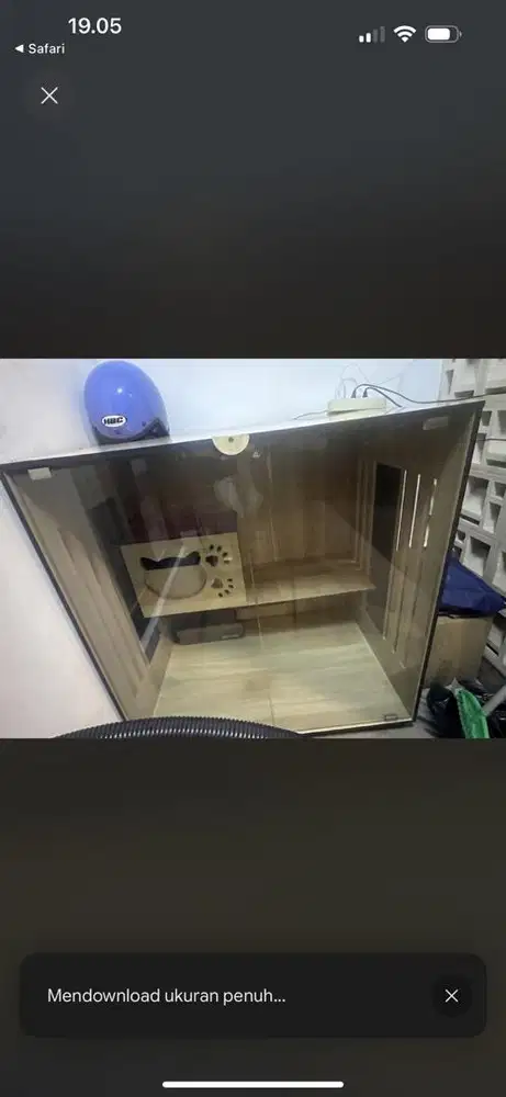 Kandang kucing siap pakai