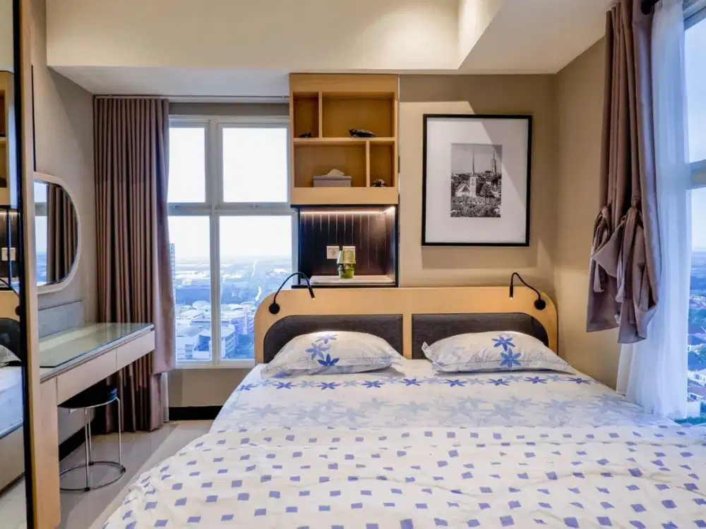 apartemen Amor  Lokasi diatas mall Pakuwon City, View laut dan gunung Full furnish mewah ada mesin cuci