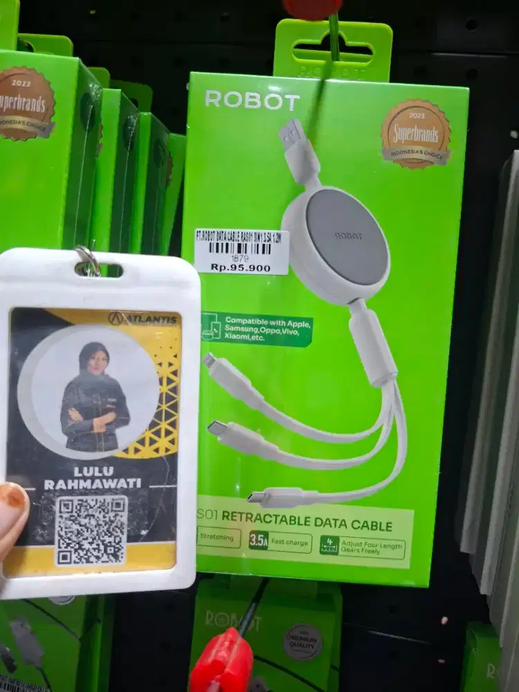 ROBOT DATA CABLE RAS01 3IN1 3.5A